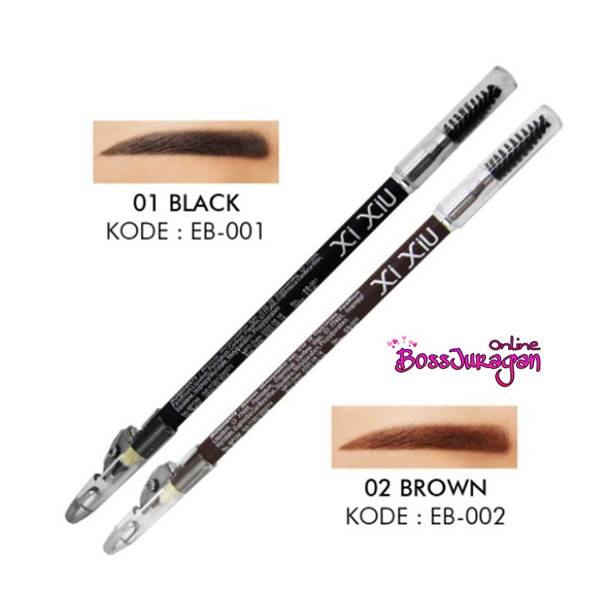 (BOSS) XI XIU Eyebrow Pencil Brown &amp; Black - Xixiu Pensil Alis