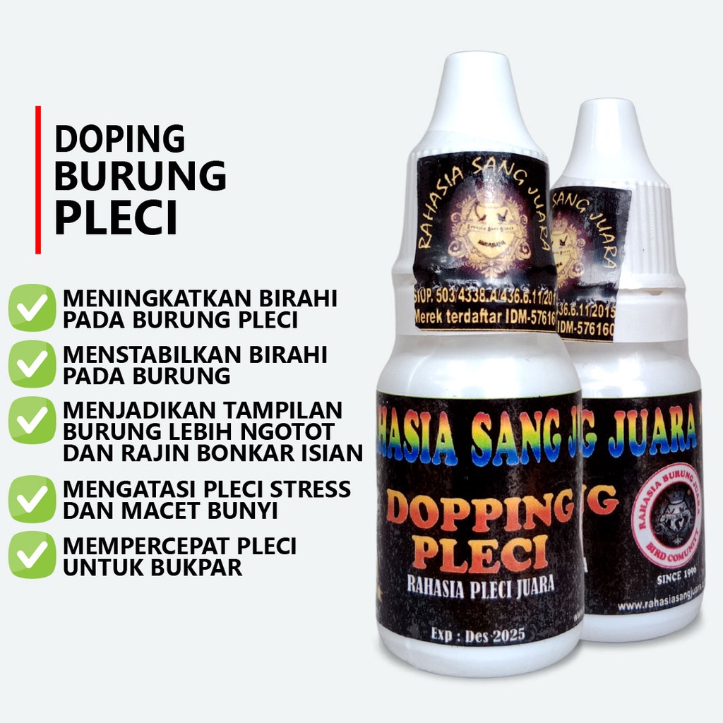 DOPING PLECI GACOR LOMBA MENINGKATKAN BIRAHI MENGATASI PLECI MACET BUNYI CEPAT BUKPAR