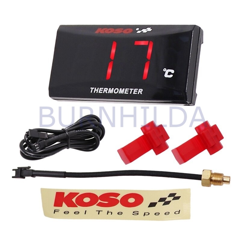 Termometer Digital Pengukur Suhu Air Radiator Mesin Motor mobil motor burnhilda