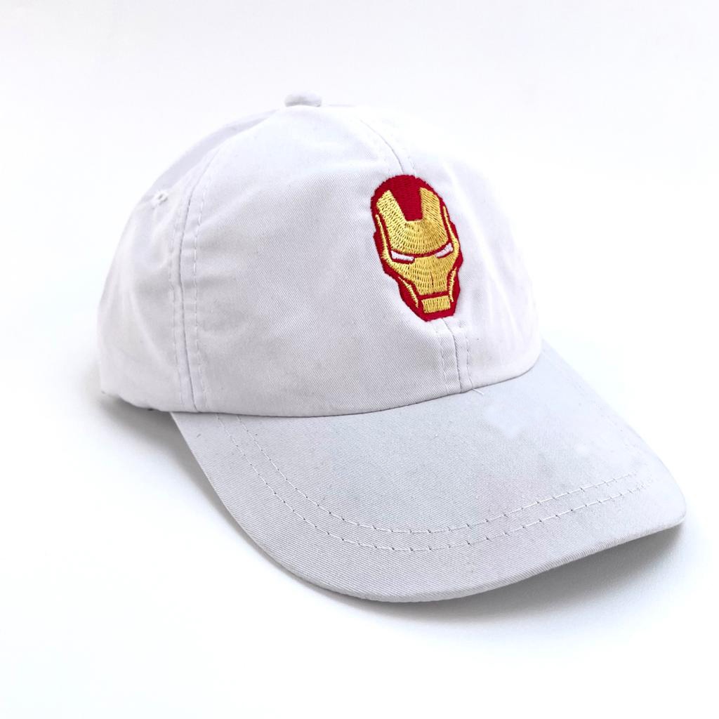 kiddiwear TOPI ANAK FASHION HAT TOPI MOTIF LUCU BORDIR UNISEX TOPI MOTIF BORIDR IRONMN