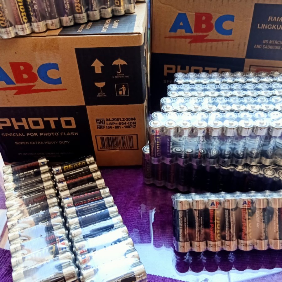 BATERAI ABC photo AA grosir MADE IN INDONESIA SNI BATU A2 harga 1pcs