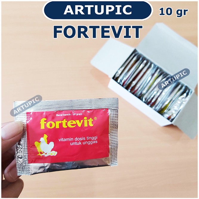 FORTEVIT 10 gram Vitamin Dosis Tinggi Ayam Unggas Anti Stress &amp; Produktif