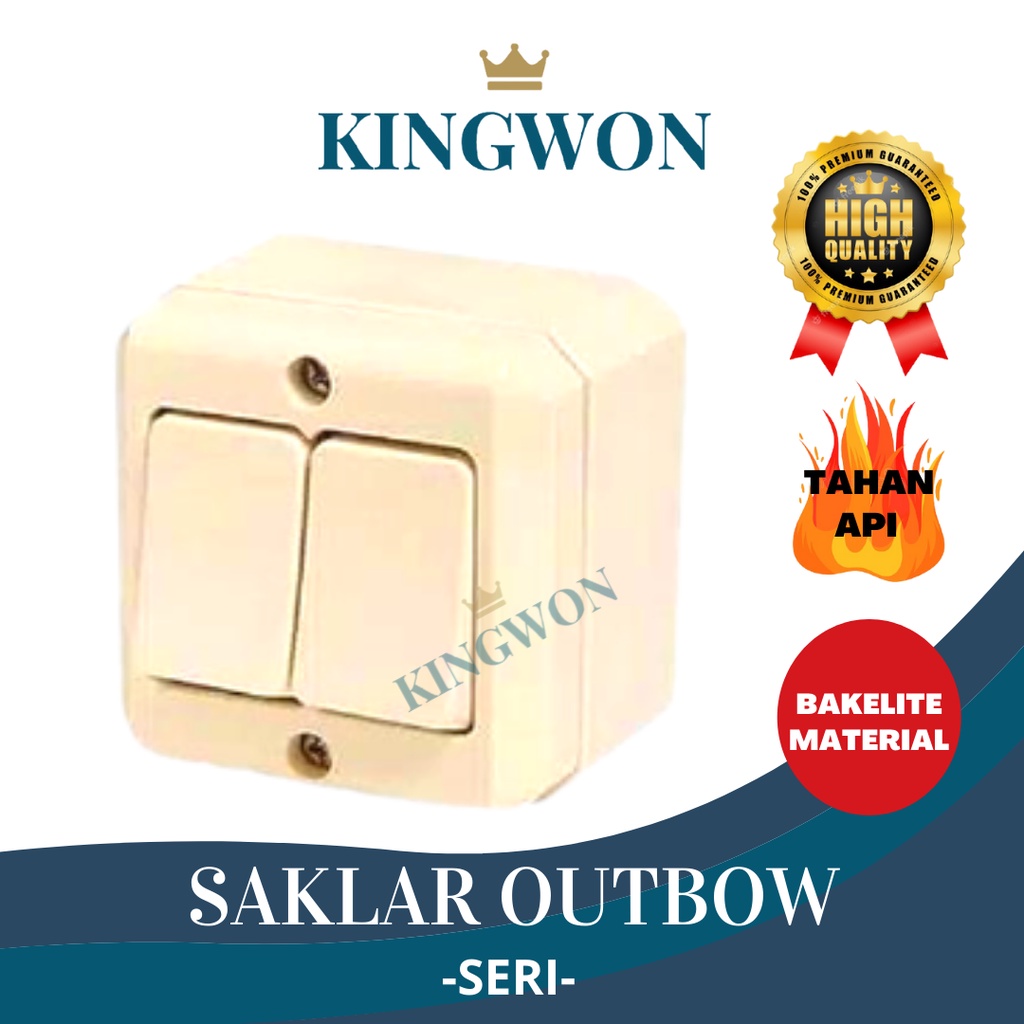 SAKLAR LAMPU OUTBOW OB SWITCH LAMP SERI ENGKEL STOP KONTAK