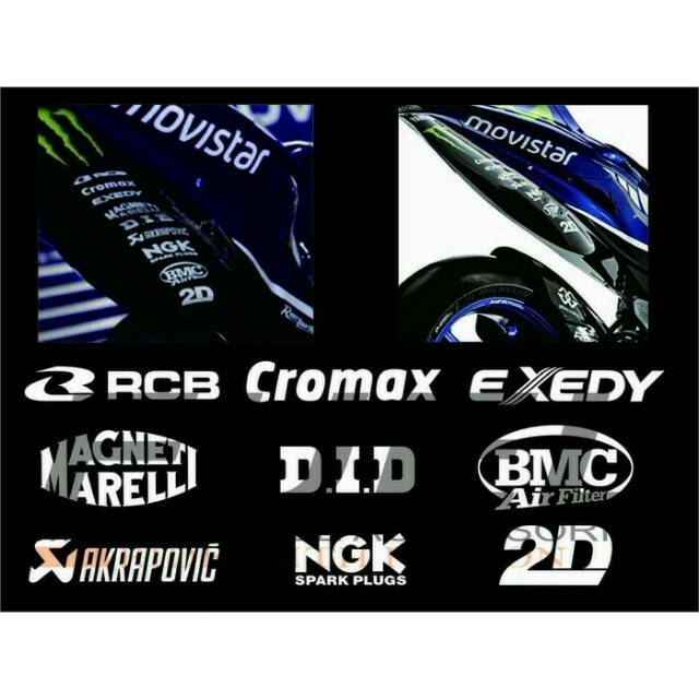 Sticker/stiker set sponsor moto gp Yamaha (R1,R6,R25,R15)