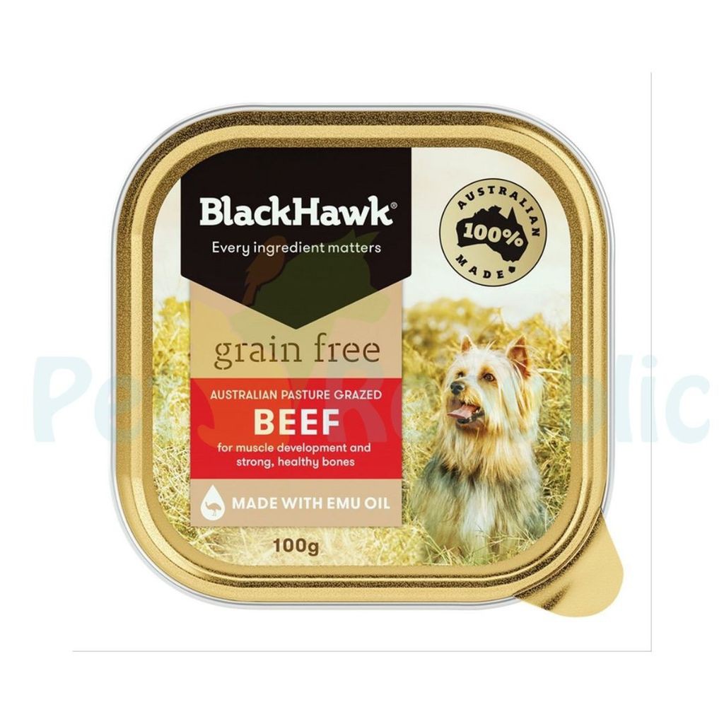 

BLACKHAWK Makanan Anjing Basah Grain Free Tray Food 100gr