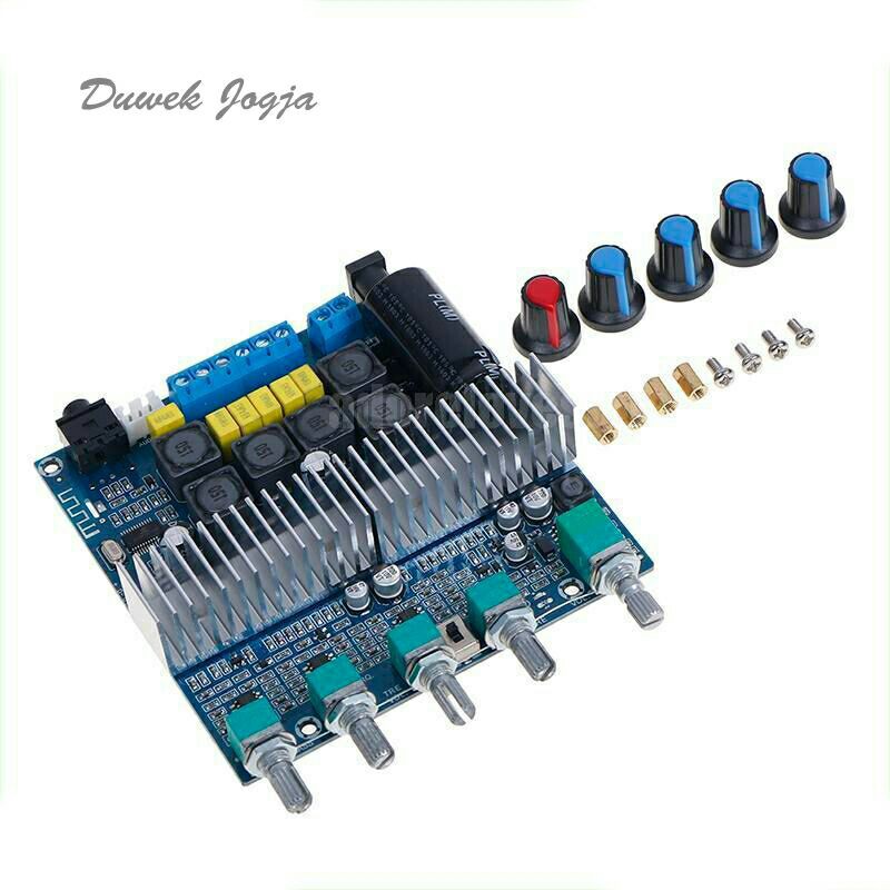 Power Amplifier Hifi Subwoofer Bluetooth TPA3116 TPA3116D2 2.1 CH 200w GEMAUDIO