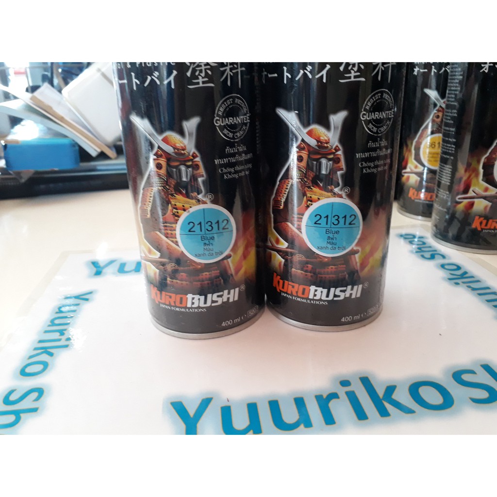 Pilok Samurai Cat samurai paint blue 312 pylok pilox cat semprot biru muda