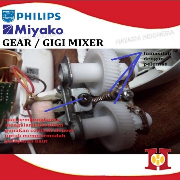 Gear Gigi Hand Stand Mixer Philips Miyako HM 620 625 650 Original - 5pcs