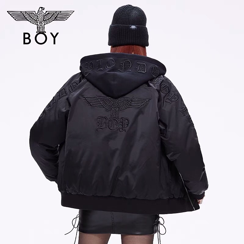 BOY76 JAKET BOMBER HOODIE BOY LONDON PRIA WANITA ASIA EROPA