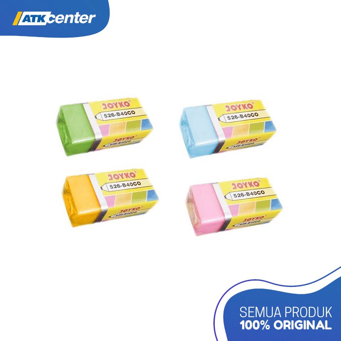 

Penghapus Pensil / Joyko Eraser 526-B40 COLOR (isi 3 pcs)