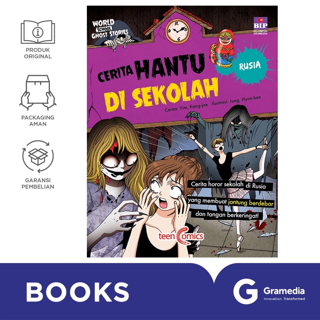 Gramedia Bali - Cerita Hantu Di Sekolah : Rusia (Edisi Revisi)