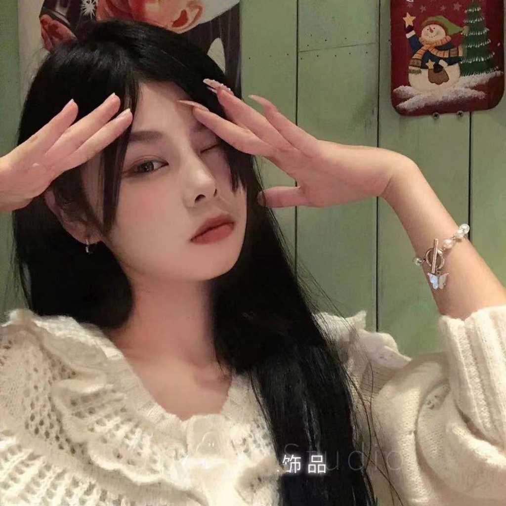 Gelang Liontin Butterfly Aksen Mutiara Gaya Retro Korea Jepang Untuk Wanita