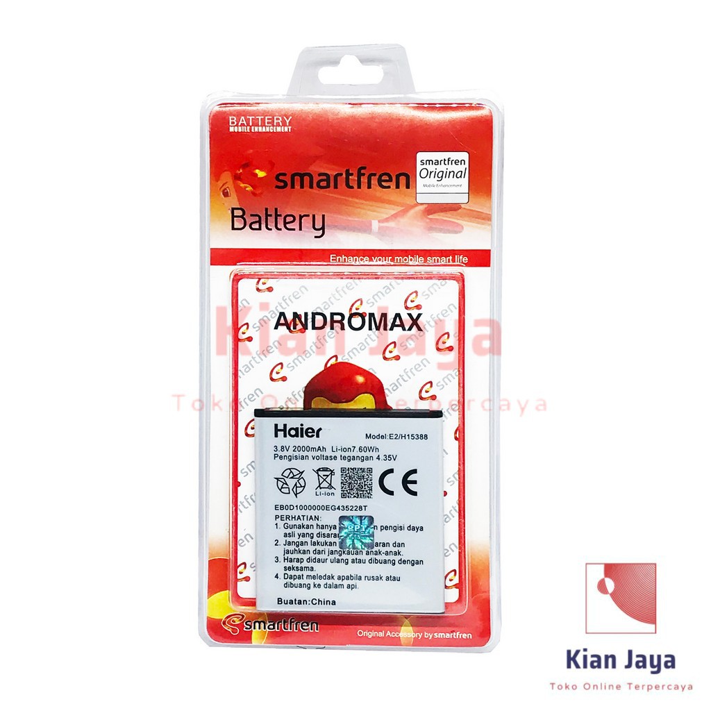 Baterai Handphone Smartfen Andromax E2, H15388 Original OEM Batrai Batre Battery