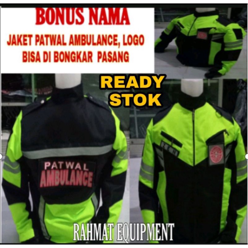 Jaket Patwal Ambulance Jaket Relawan Original Terbaru