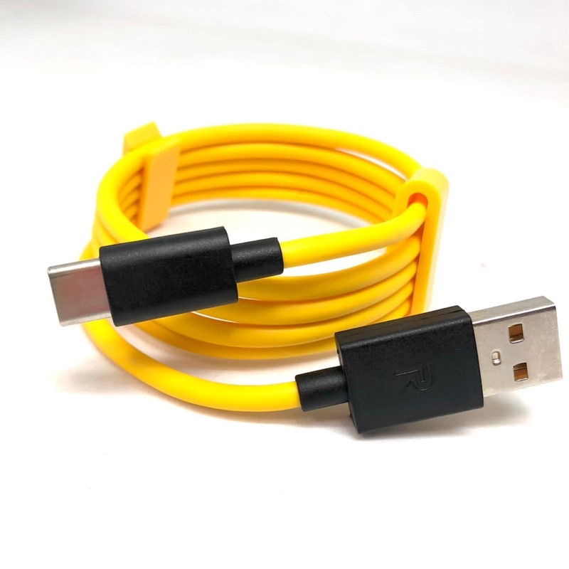 PROMO KABEL DATA REALME C3 KUNING ORIGINAL HIGHSPEED FLASH DATA MINI CABLE