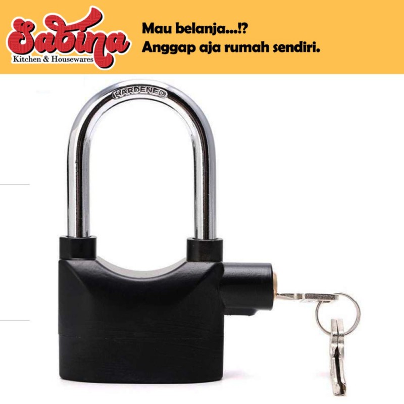 Gembok Panjang U Lock Sepeda Motor Rumah Pagar Alarm Anti Maling