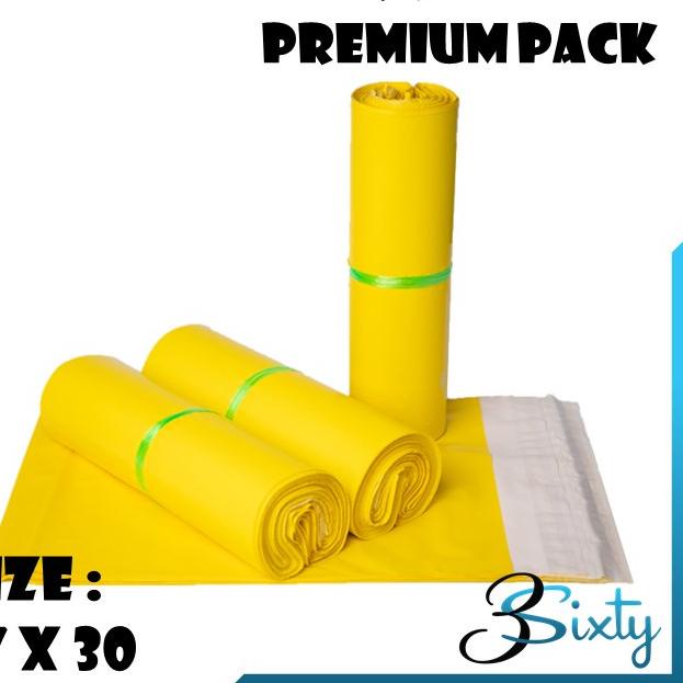 

Flash Sale - PLASTIK POLYMAILER KUNING TEBAL Kantong Amplop Packing Olshop Warna Perekat Polimailer