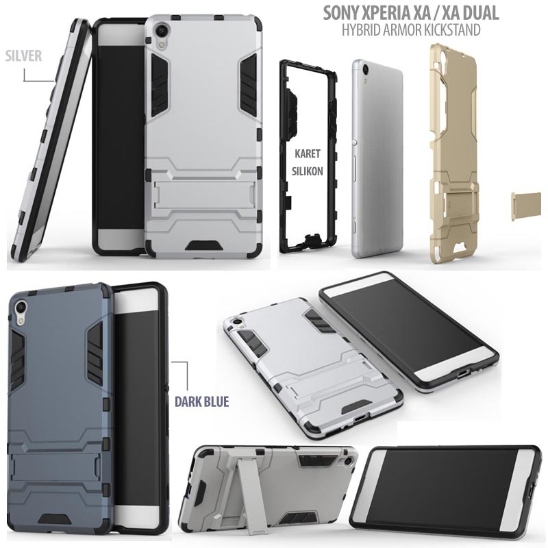 BARU SONY XPERIA XA DUAL / XA - HYBRID ARMOR KICKSTAND