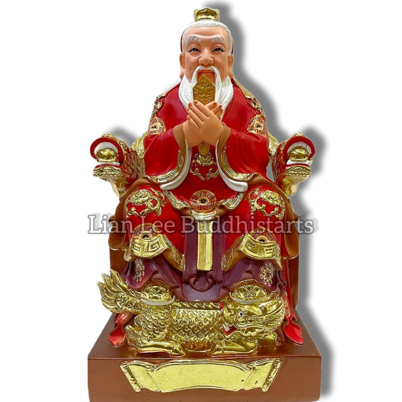 patung nabi kong hu cu / confucius / kong tze uk 12 inch fiber
