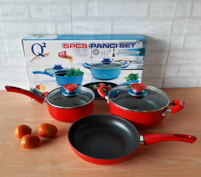 Banting Harga Panci Set Q2 Serbaguna 5pcs WWMe6LsnYjK1q