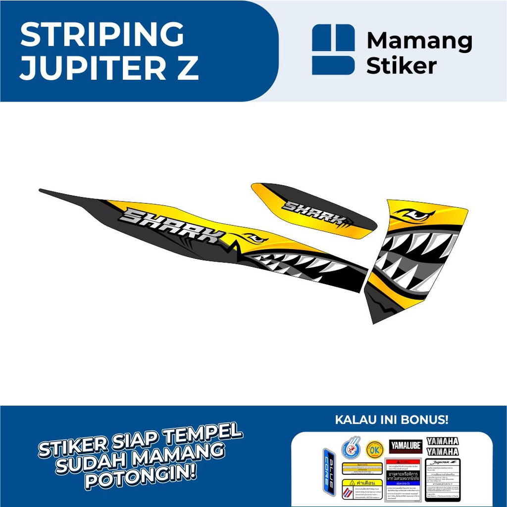 STRIPING YAMAHA JUPITER Z LAMA VARIASI 2 GRAFIS SHARK SIMPE/JUPITER Z BURUNG HANTU FULL BODY/JUPITER