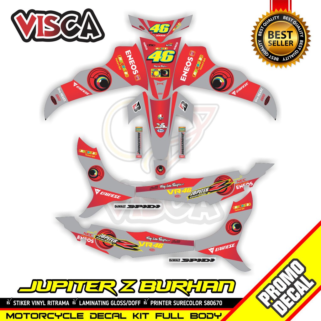 Decal Jupiter Z Burhan Full Body Stiker Jupiter Z Burhan Full Body Striping Jupiter Z Burhan Variasi