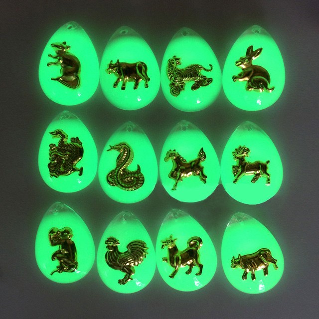 [Bayar di Tempat] Kalung Pria Wanita Shio Glow in Dark