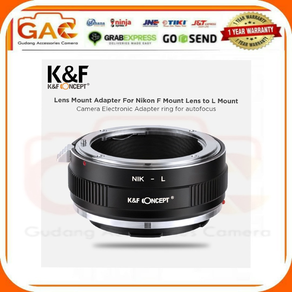 Lens Mount Adapter Nikon to L Mount KNF Concept