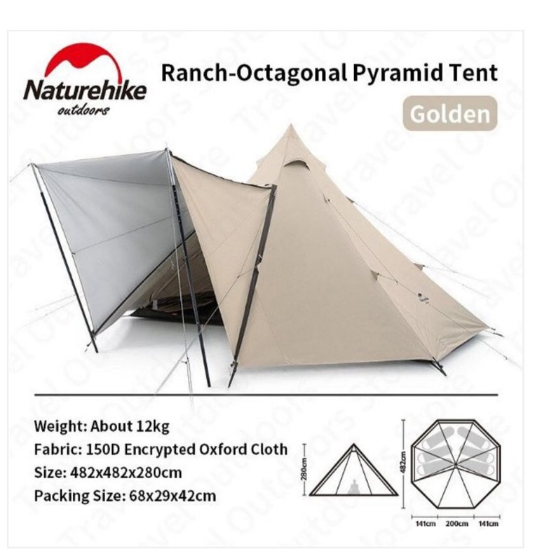 TENDA RANCH OCTAGONAL PYRAMID NATUREHIKE NH20ZP014 []
