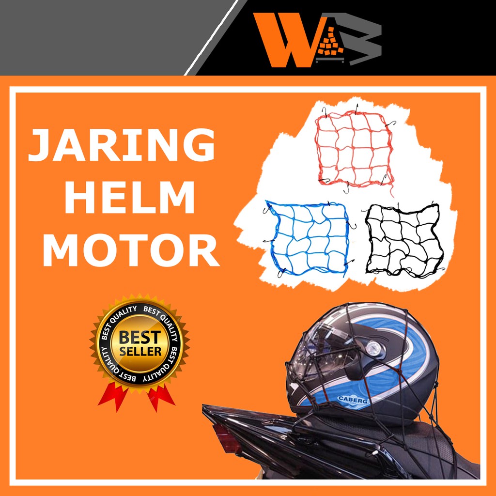 COD MURAH JARING HELM MOTOR SEPEDA TALI PENGIKAT BARANG BAGASI HELMET NET BAGUS A21