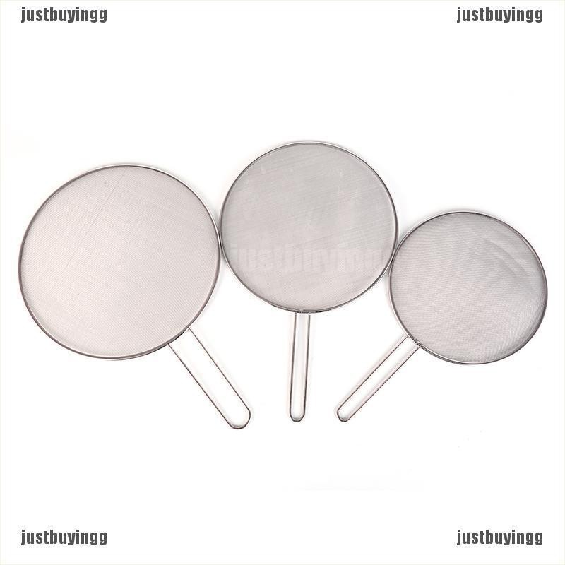 1X Stainless steel cover lid oil proofing frying pan splatter screen spill JB 
