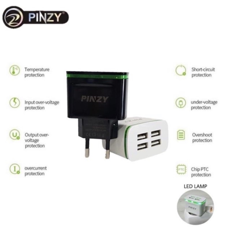 Charger PINZY 4 Port LED T22 ..