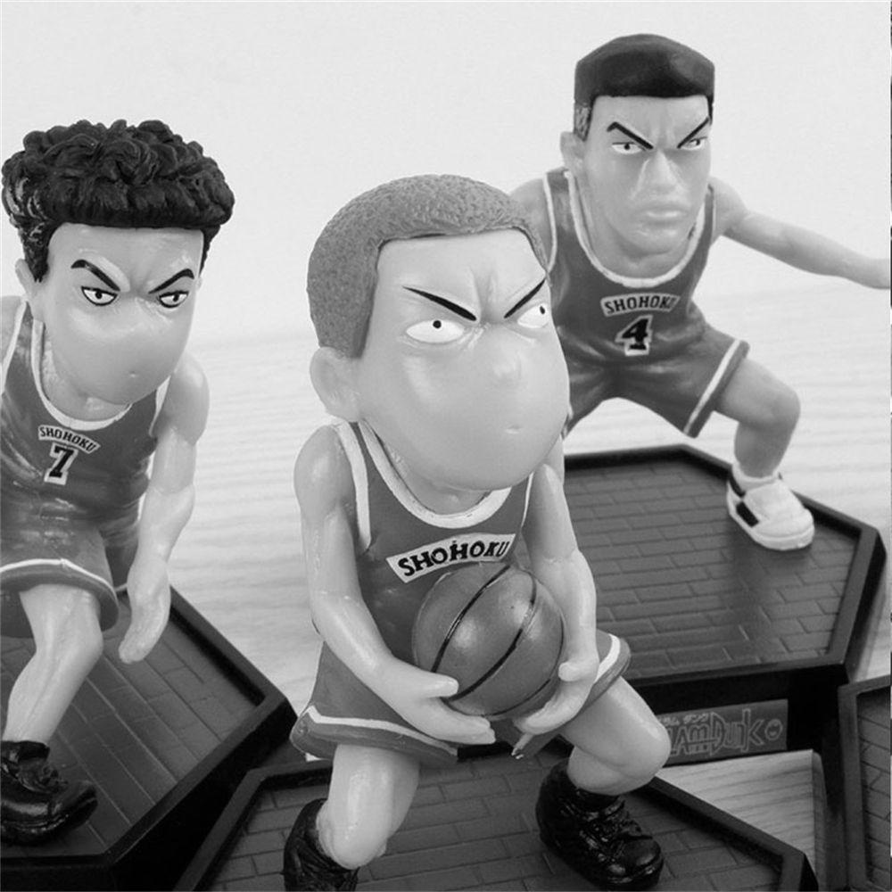 Lanfy Sakuragi Figure Basket Player Hadiah Teman Figure Koleksi Mainan Akagi Takenori Rukawa Kaede Sakuragi Hanamichi