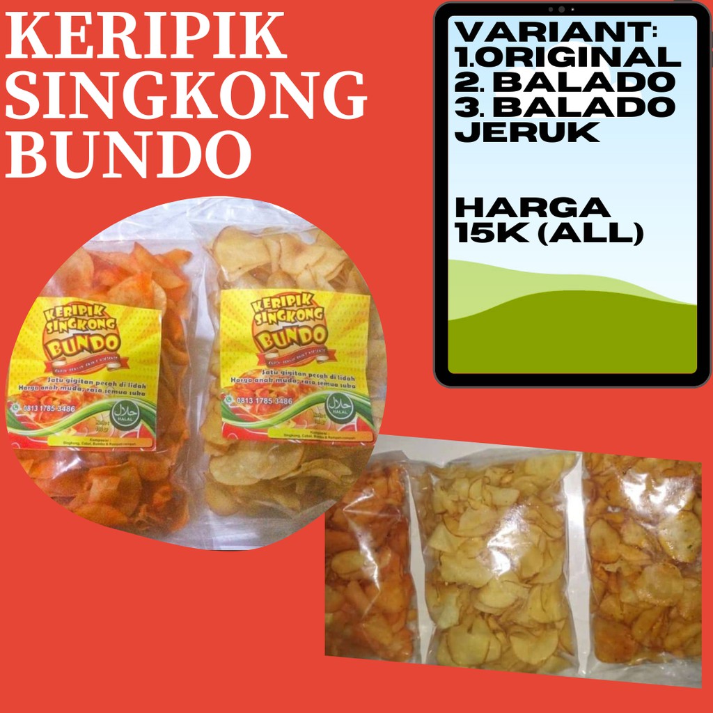 

KERIPIK SINGKONG BUNDO