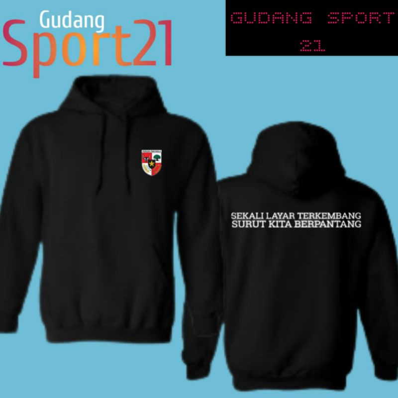 jaket hoodie pemuda pancasila sekali layar terkembang surut kita berpantang hoodie pemuda pancasila