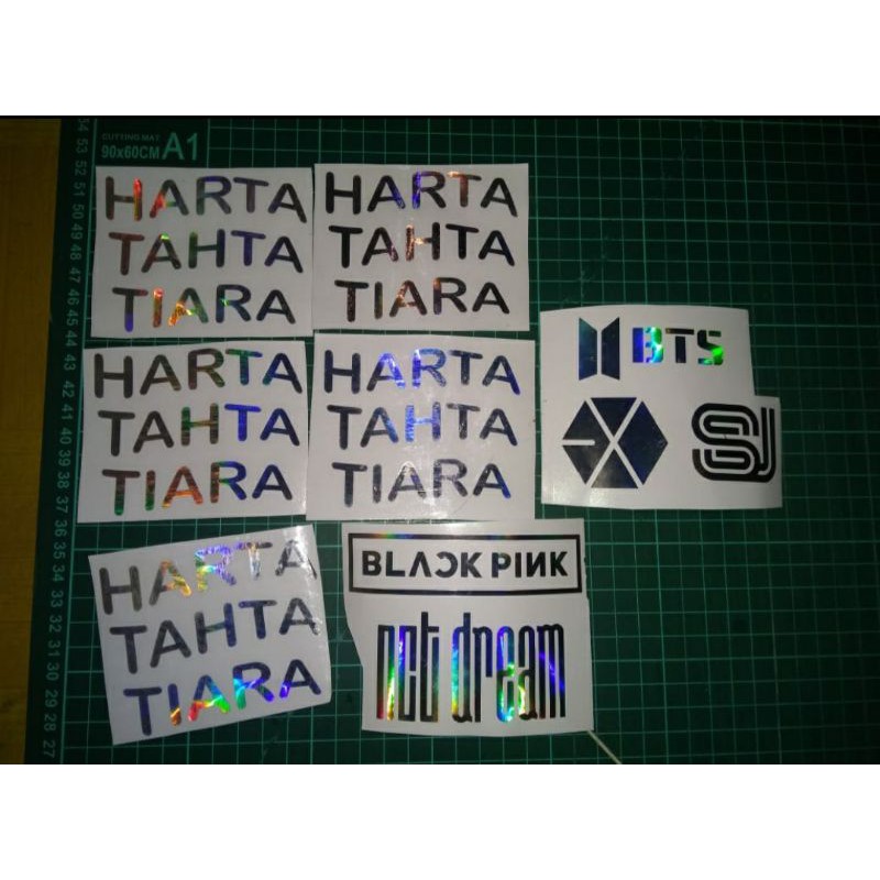 Stiker sticker hologram harta tahta custom apa saja