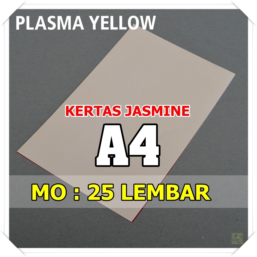 

Kertas Karton Jasmine / Paper Flower A4 PLASMA YELLOW