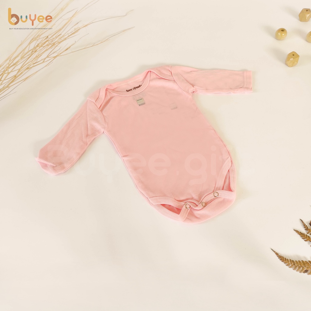 Baby Jumper | Baju Bayi Lengan Panjang Polos | Jumpsuit bayi 0-6 bulan