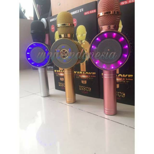 MIC WSTER WS-668 PORTABLE KARAOKE BLUETOOTH
