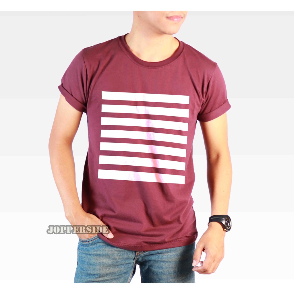 JOPPERSIDE T SHIRT KAOS POLOS SALUR GARIS DISTRO PRIA ORIGINAL PREMIUM TS80