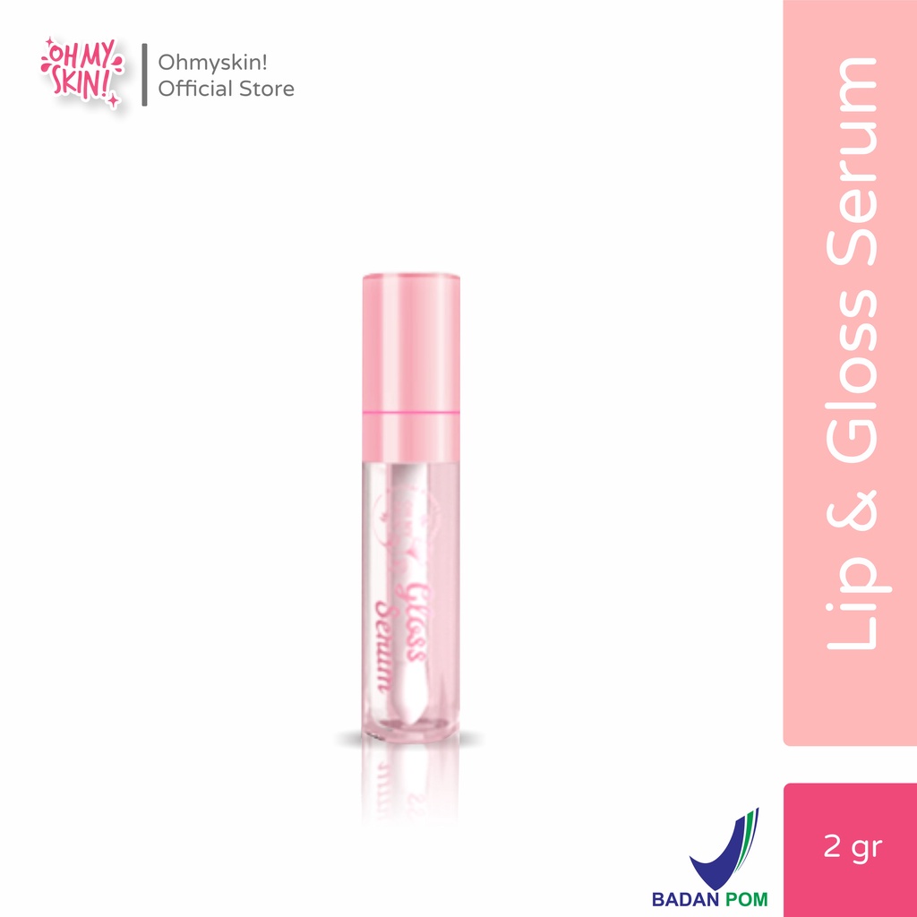 Oh My Skin! Lip & Gloss Hydrating Serum Pencerah Bibir Pink Alami
