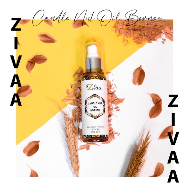 promo*ZIVAA CANDLE NUT OIL BORNEO PENGHILANG UBAN/ANTI UBAN/PENGHITAM RAMBUT