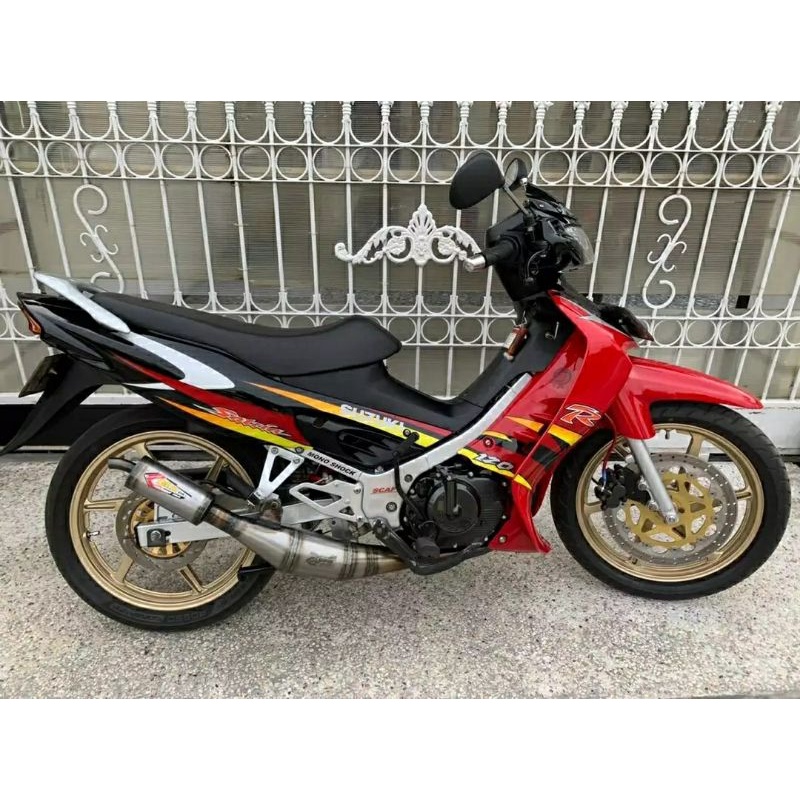 Knalpot Creampie Original Satria Hiu Satria 120 Galvanis Original Racing Jogja