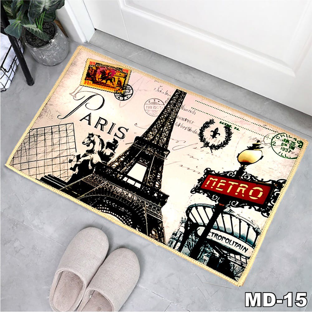 MILIKI SEGERA Keset Lantai Anti Slip Keset Lantai Kamar Keset Motif Karpet mini ukuran 40x60cm tebal 5mm keset karpet anti selip murah motif lucu BISA COD