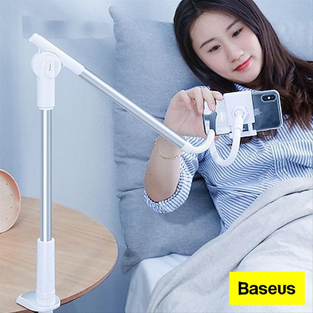 BASEUS ORIGINAL Lazypod Lazy Pod Phone Holder Stand Jepit Clip On Neck Handphone HP Penjepit ORI