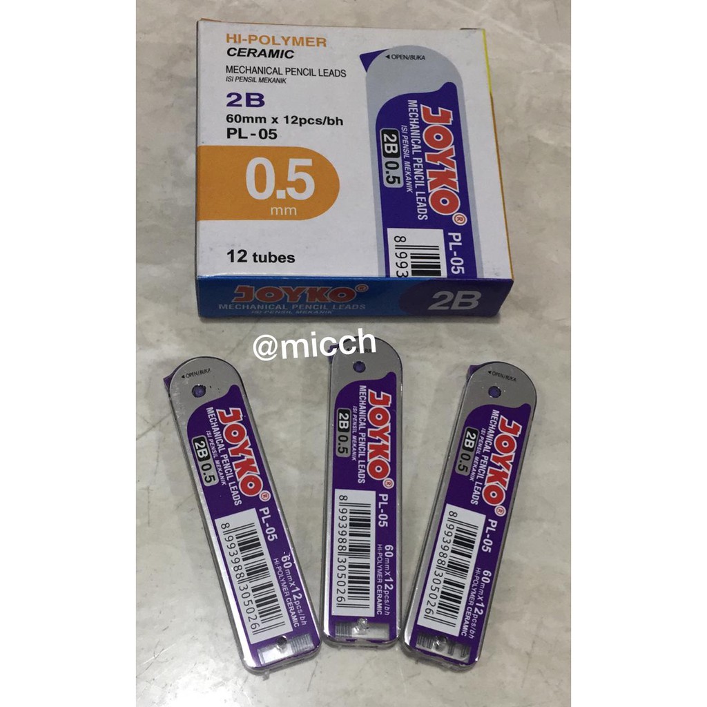 

JOYKO ISI PENSIL MEKANIK 2B | 0.5mm | PL-05