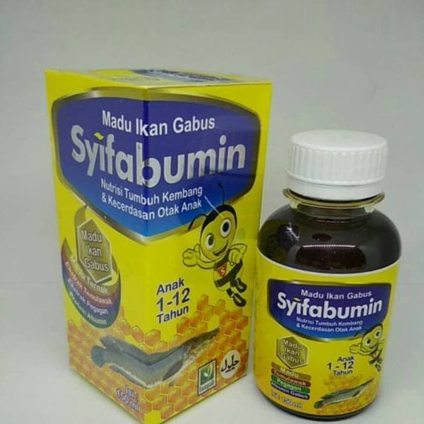 SYIFABUMIN MADU ANAK PLUS ALBUMIN DAN TEMULAWAK – SYIFABUMIN ORIGINAL – VITABUMIN ASLI – MENAMBAH KECERDASAN ANAK DAN NAFSU MAKAN