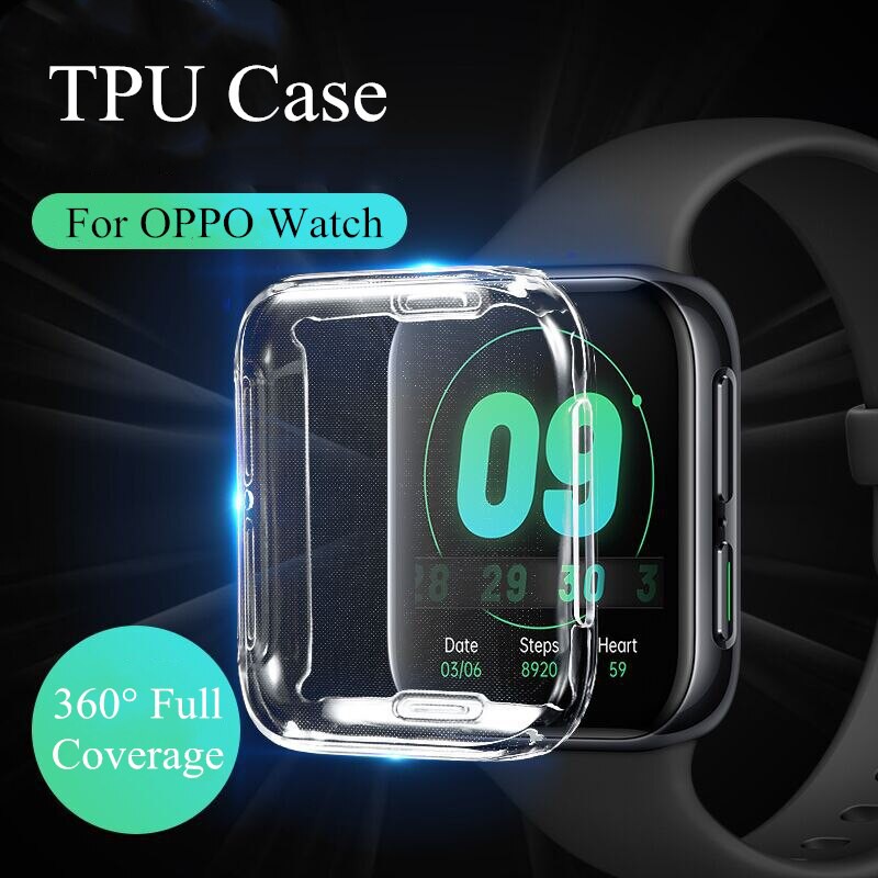 Full TPU Case Oppo Watch 41mm - Original Clear Soft Bening Cover Casing Shock