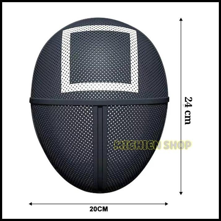 Topeng Squid Game / Staff Guard Soldier Mask Cosplay Costume Kdrama