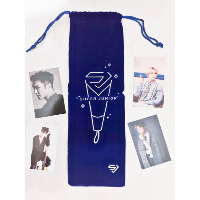 POUCH LIGHTSTICK V.1 SUPER JUNIOR (tags: photocard / pc donghae eunhyuk kyuhyun)